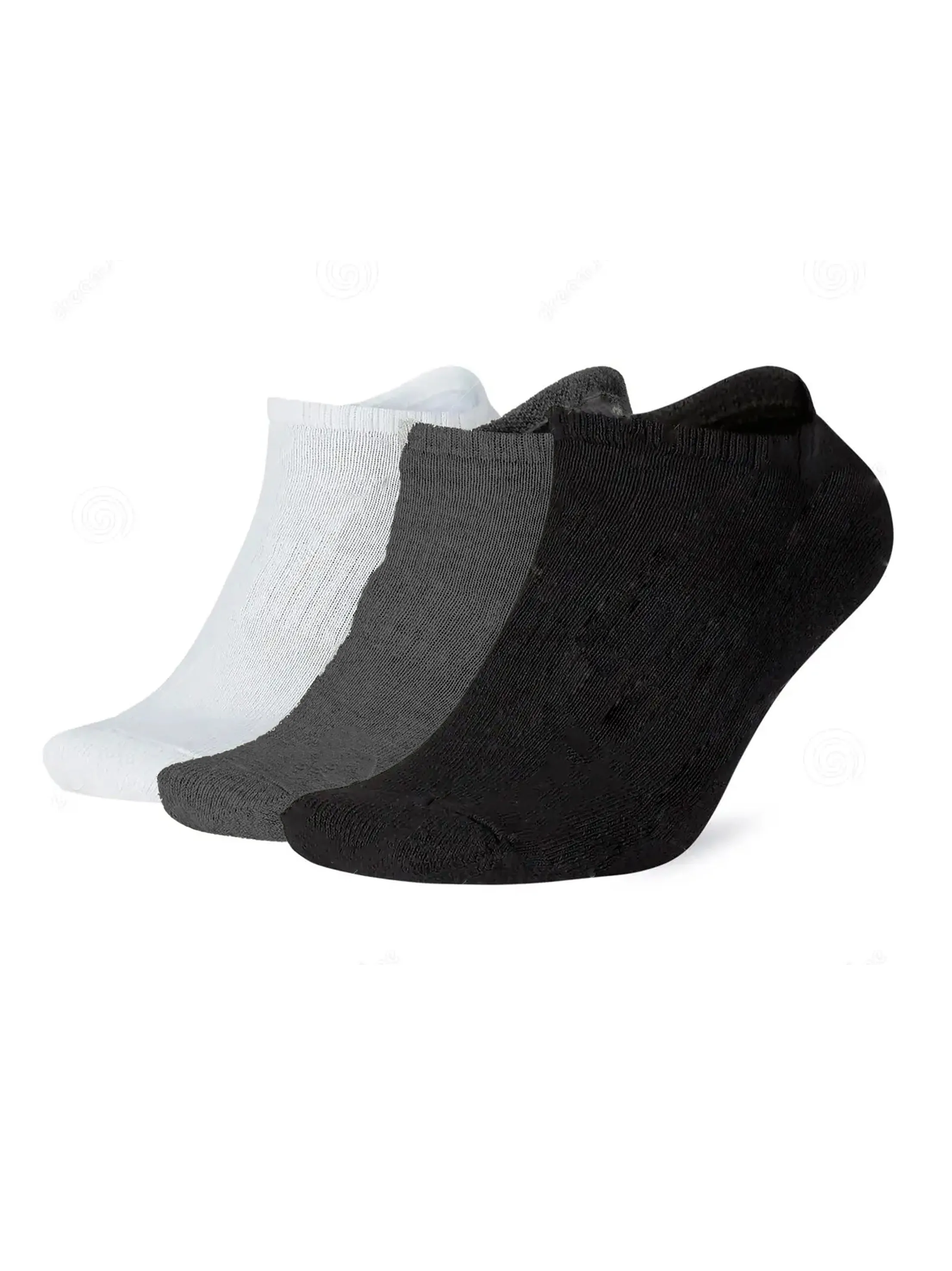 Men's 10 Pair Plain Solid Socks,Multi