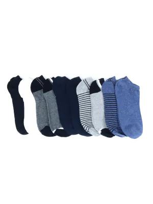 Men's 10 Pair Striped Socks,Multi