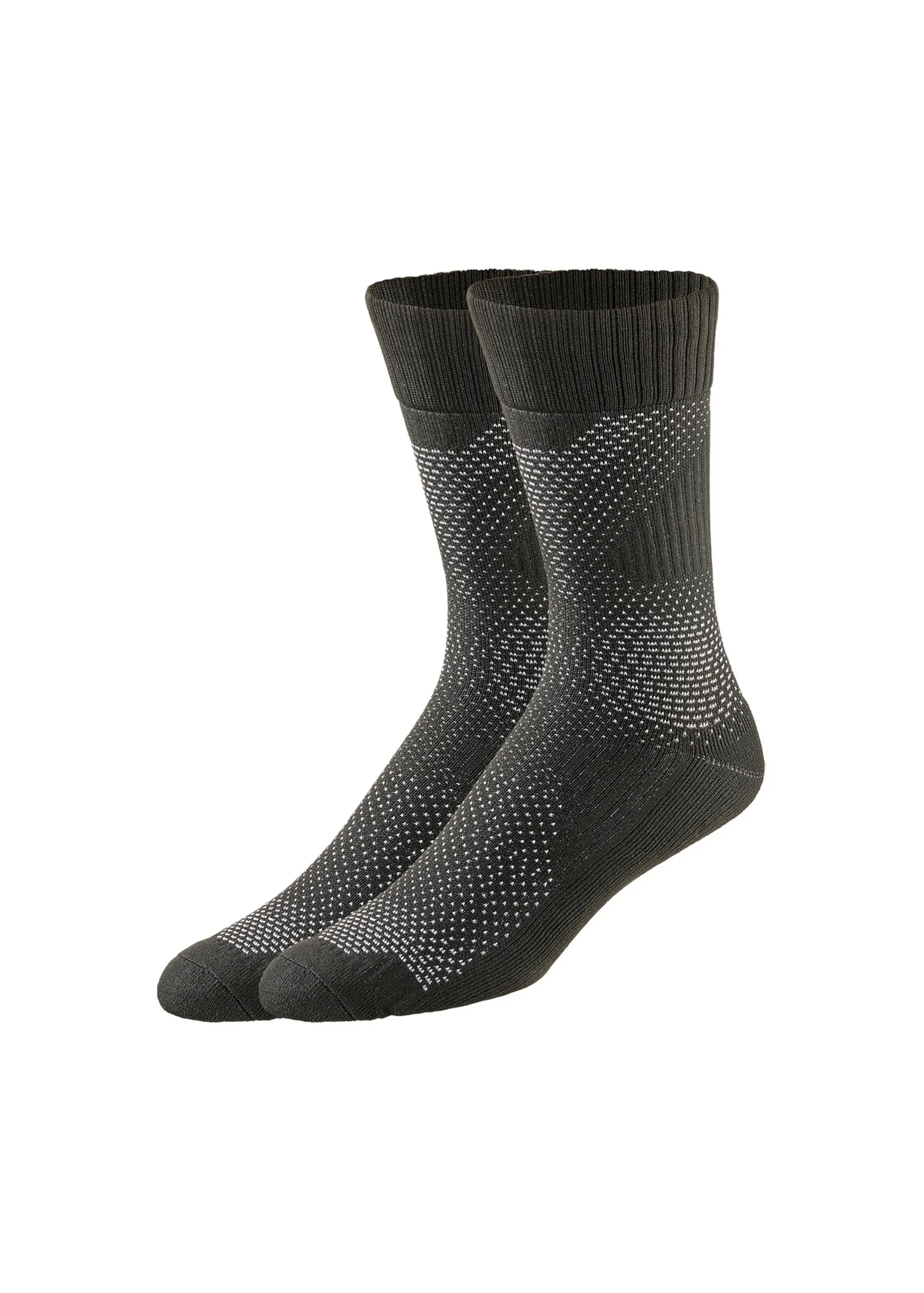 Men's 2 Pairs Work Socks,Black
