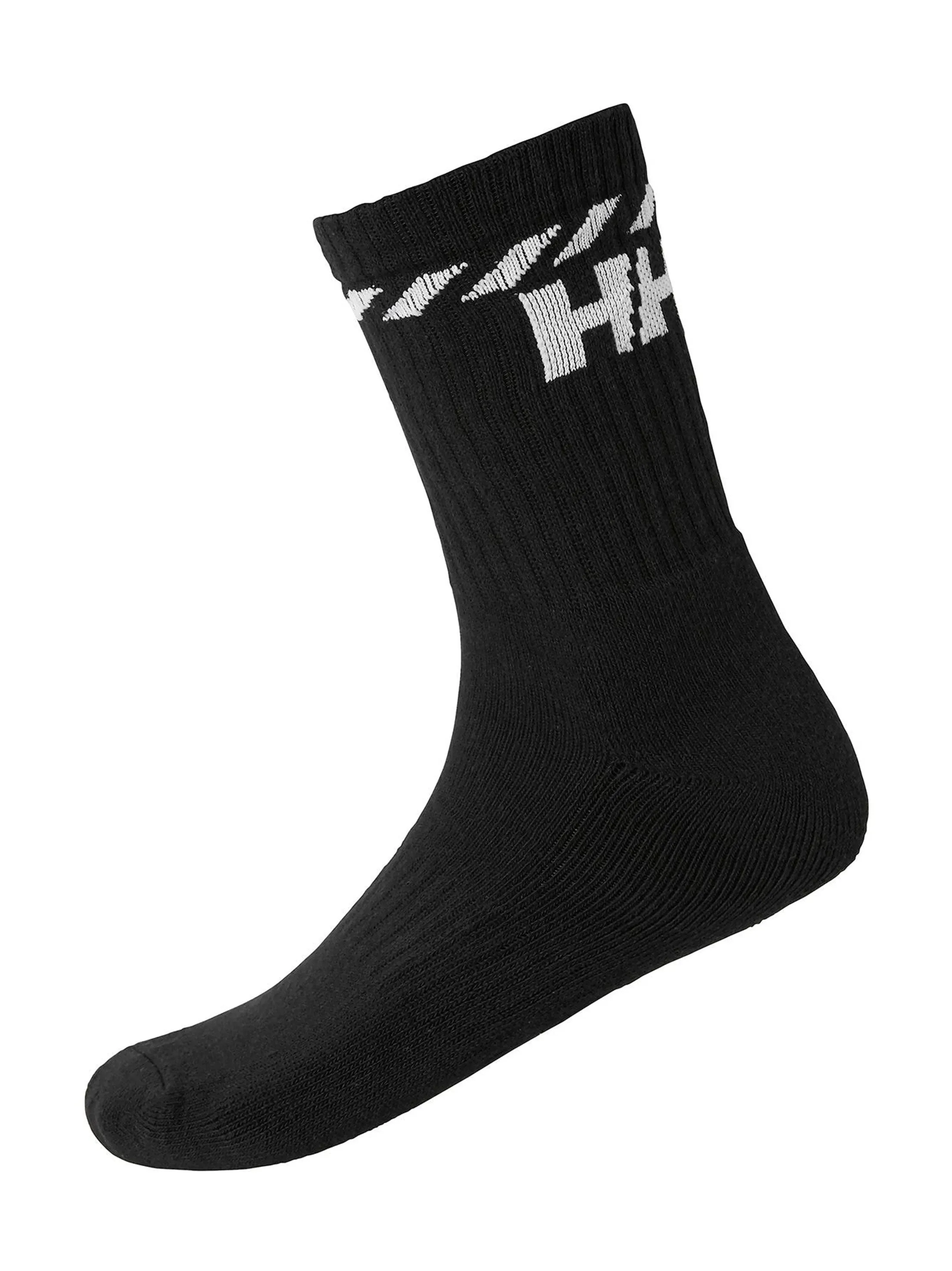 Men's 3 Pair Pack Brand Logo Printed,Black