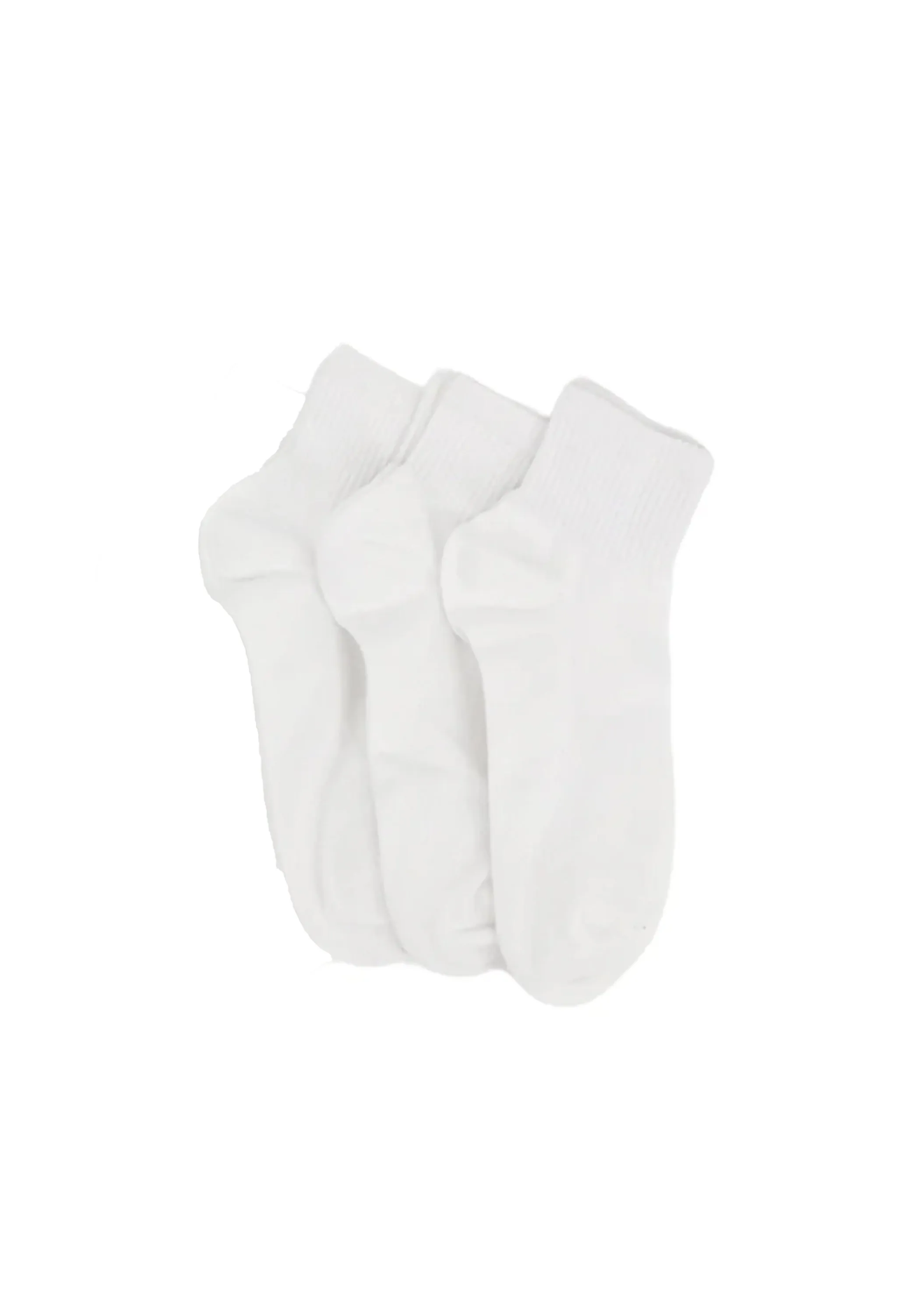 Men's 3 Pairs Plain Long Thick Socks,White