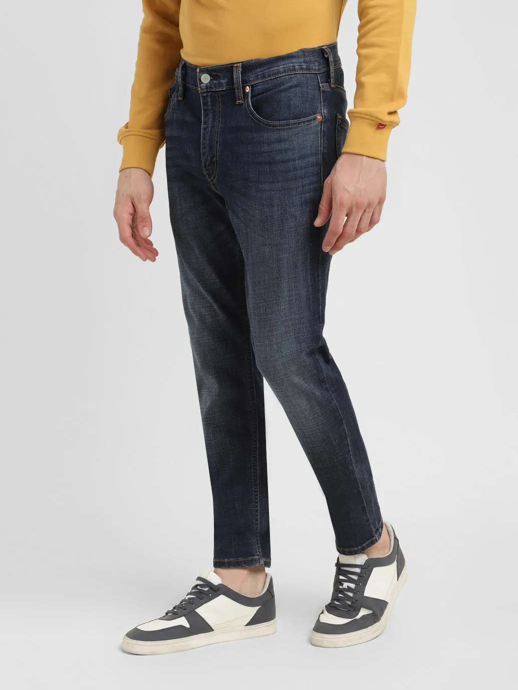 Men's 512 Dark Indigo Slim Tapered Fit Mid Rise Jeans LEVI'S