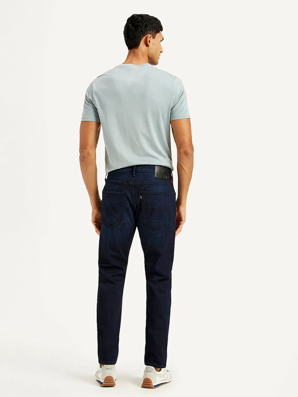 Men's 512 Navy Blue Slim Tapered Fit Mid Rise Jeans LEVI'S