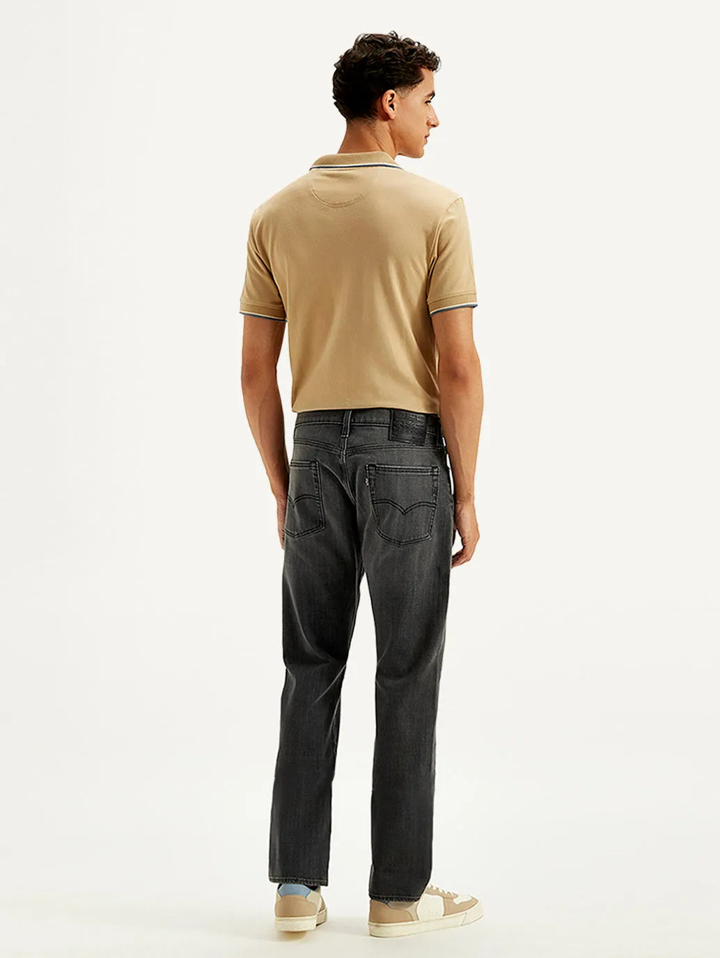 Men's 513 Charcoal Grey Slim Fit Mid Rise Jeans LEVI'S