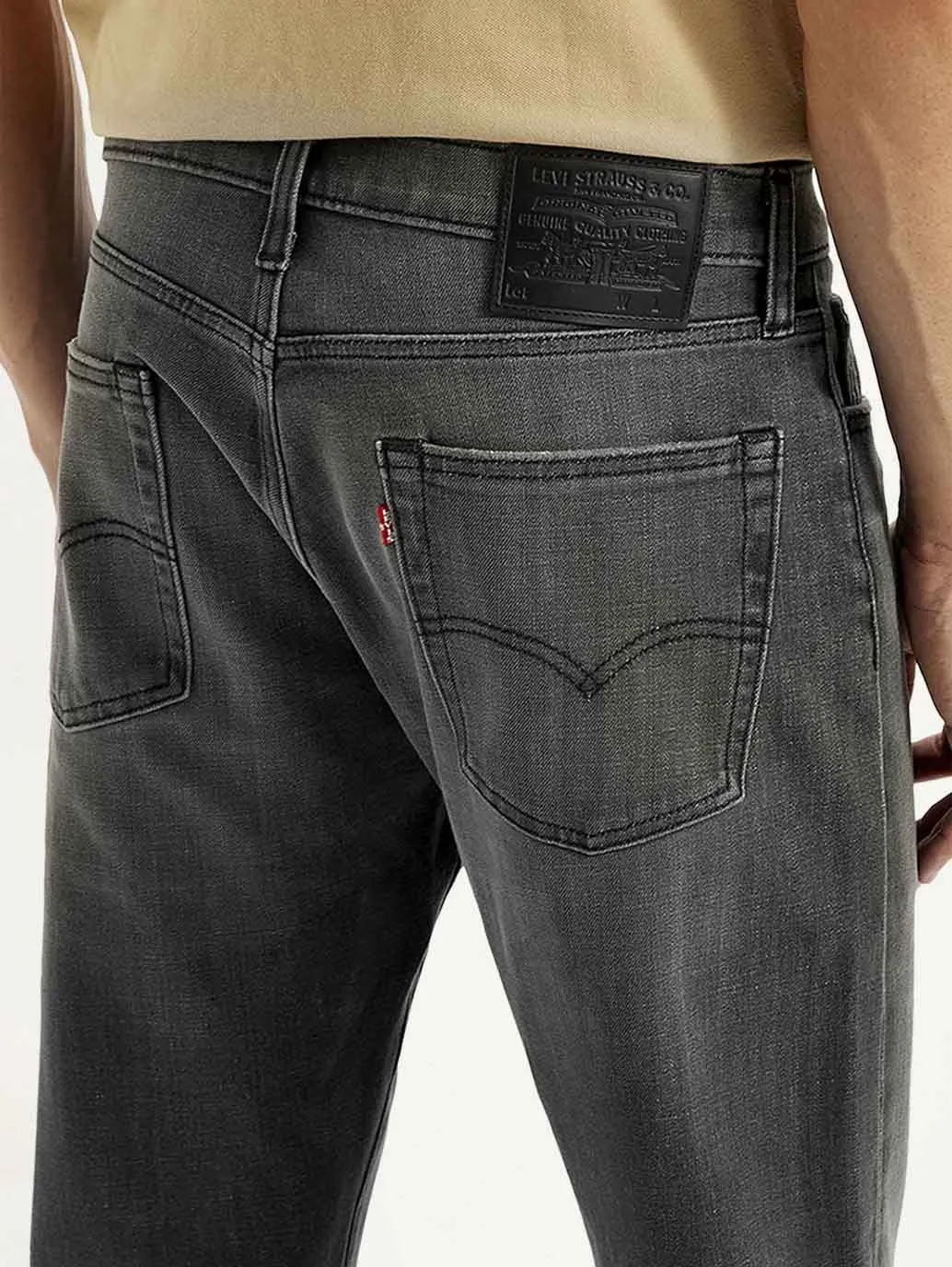 Men's 513 Charcoal Grey Slim Fit Mid Rise Jeans LEVI'S