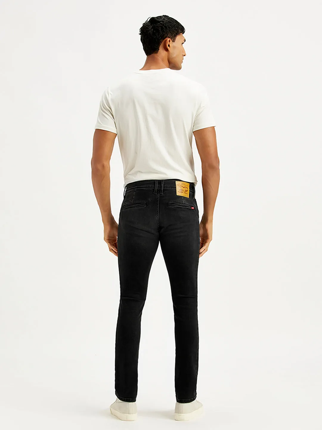 Men's 65504 Black Skinny Fit Mid Rise Jeans LEVI'S