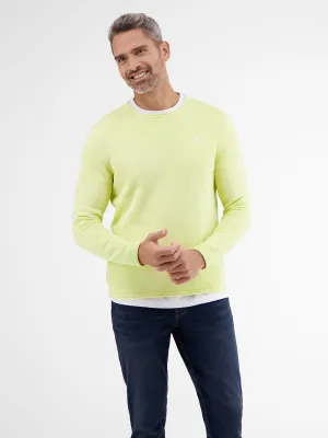 Men's Brand Logo Embroidered Sweater,Yellow
