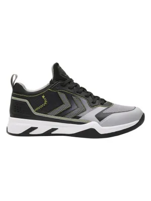 Men's Brand Logo Patched Sneakers,Black/Grey