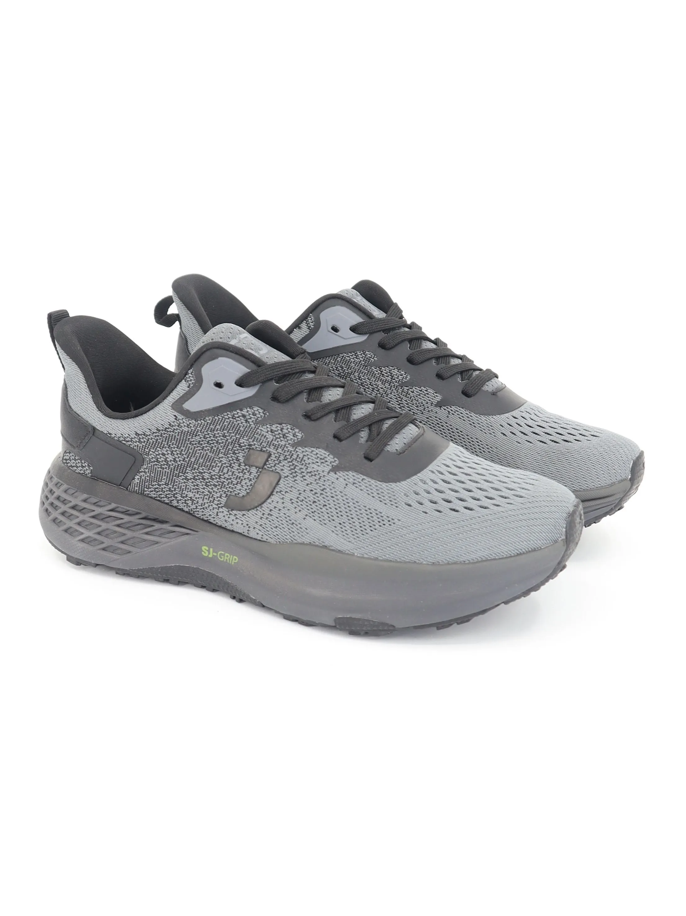 Men's Brand Logo Printed Running Shoes,Grey