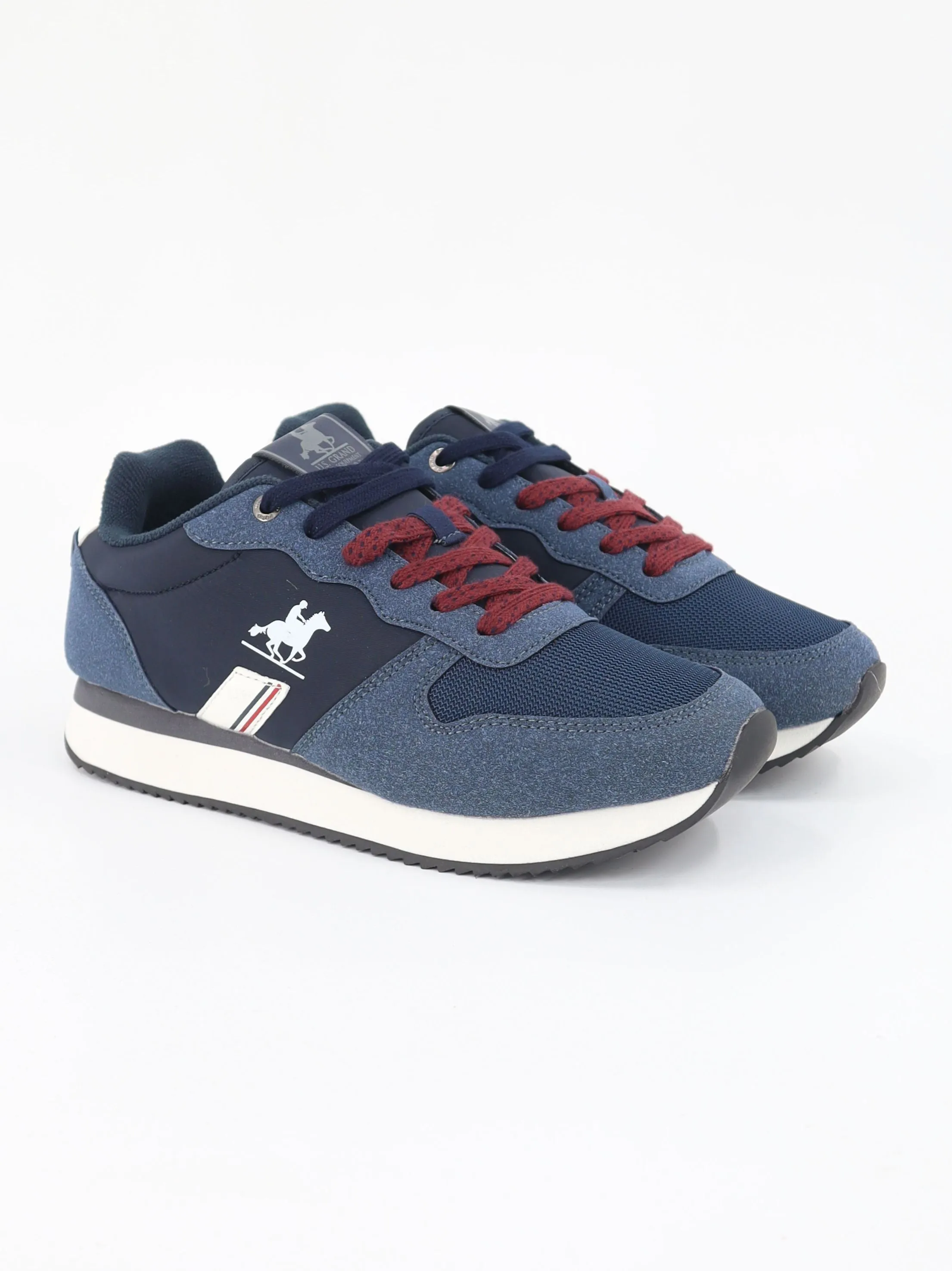 Men's Brand Logo Printed Sneakers,Navy
