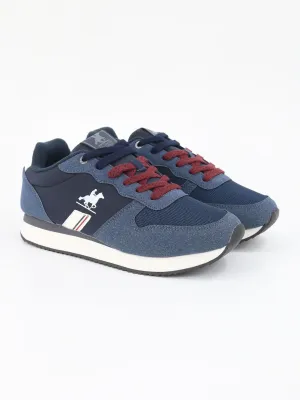 Men's Brand Logo Printed Sneakers,Navy