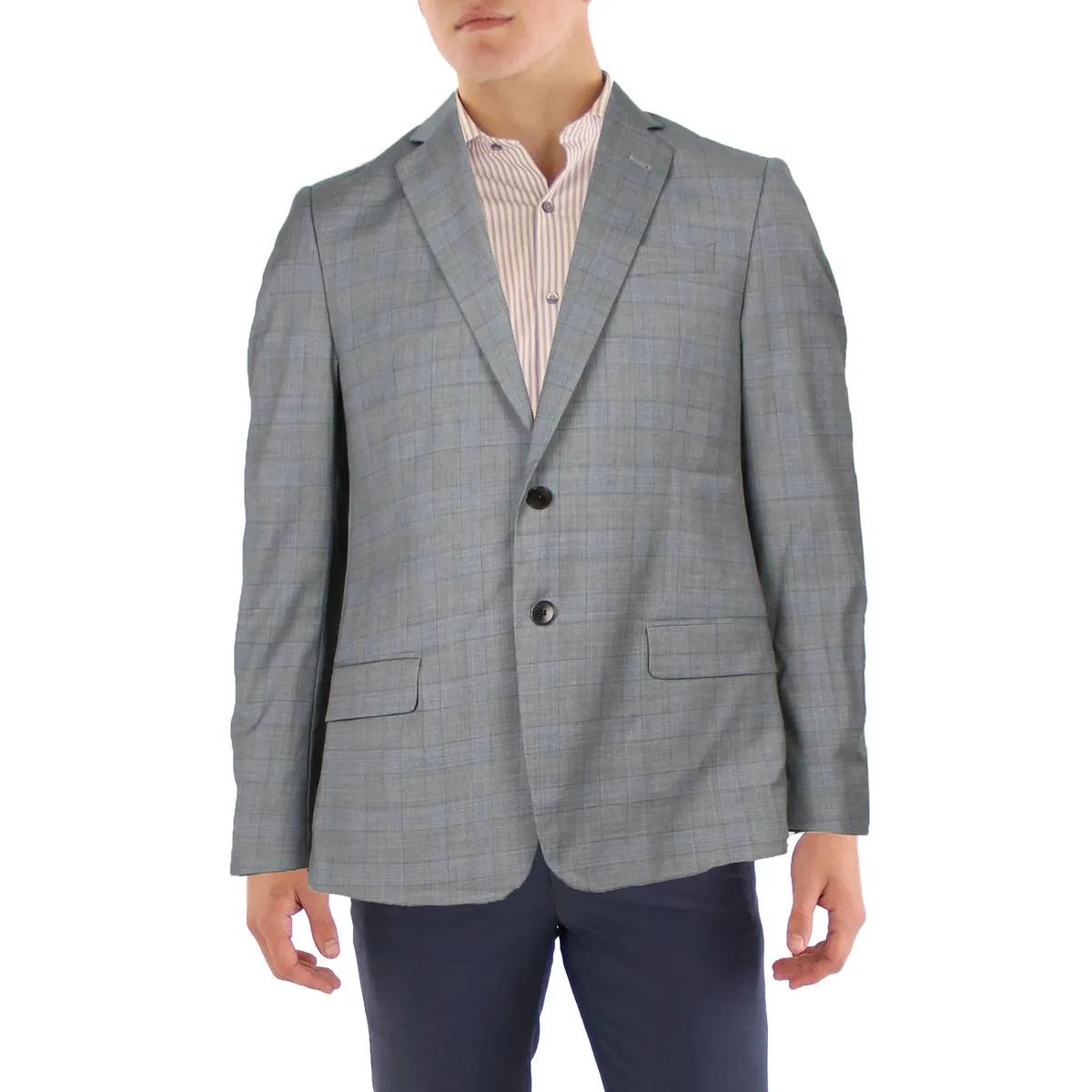 Mens Business Career Two-Button Blazer