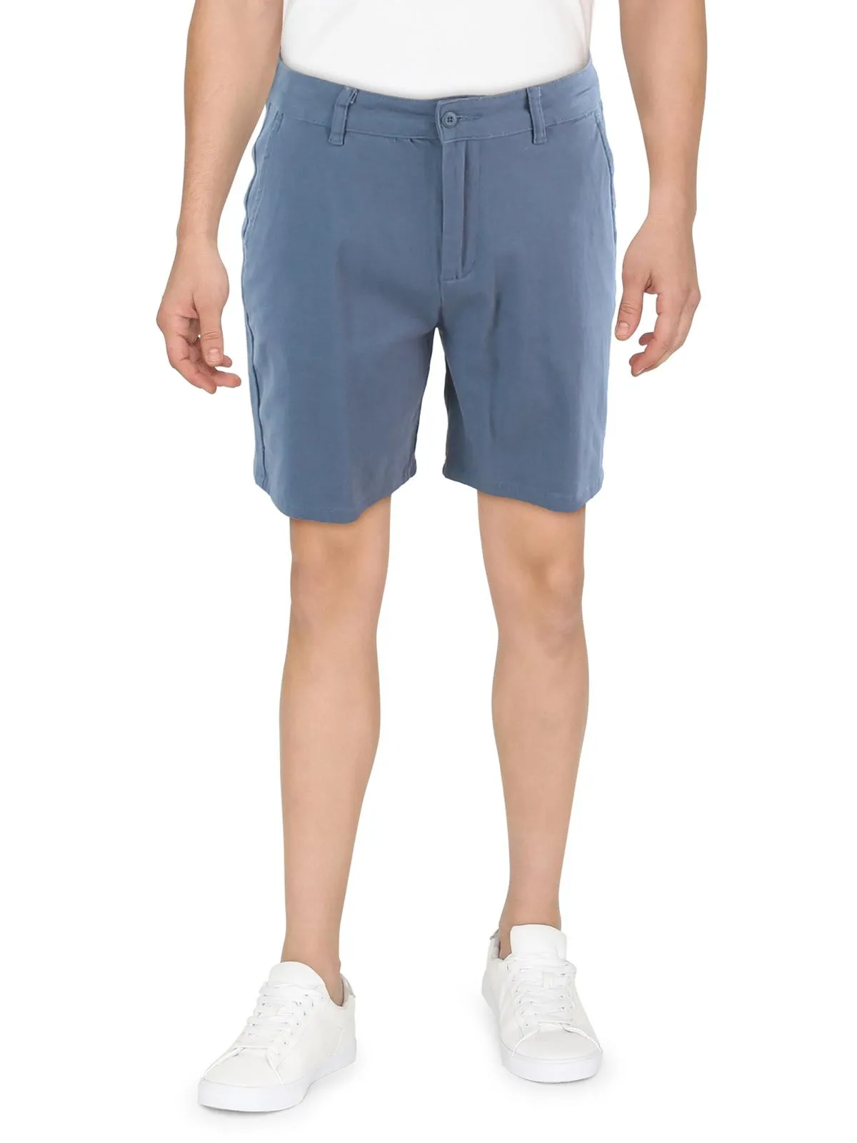 Mens Chino Mid-Rise Khaki Shorts