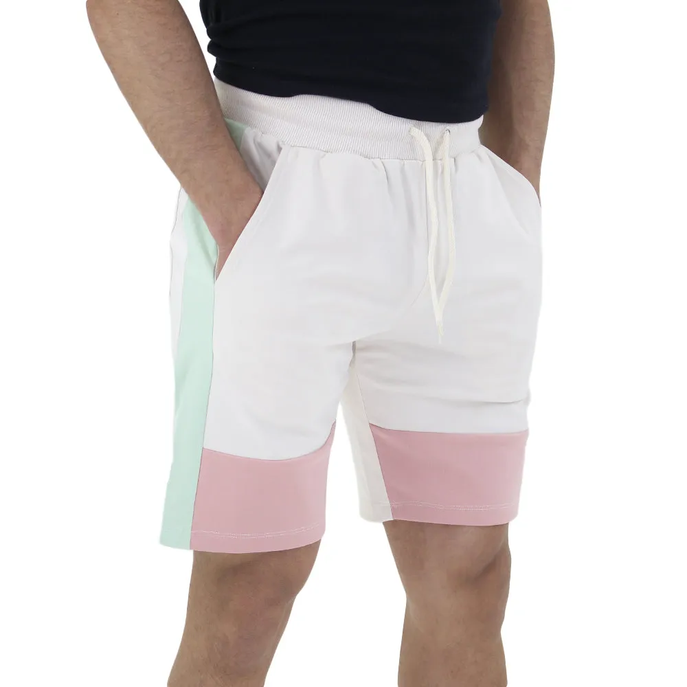 Men's Color Blocks Short,Beige