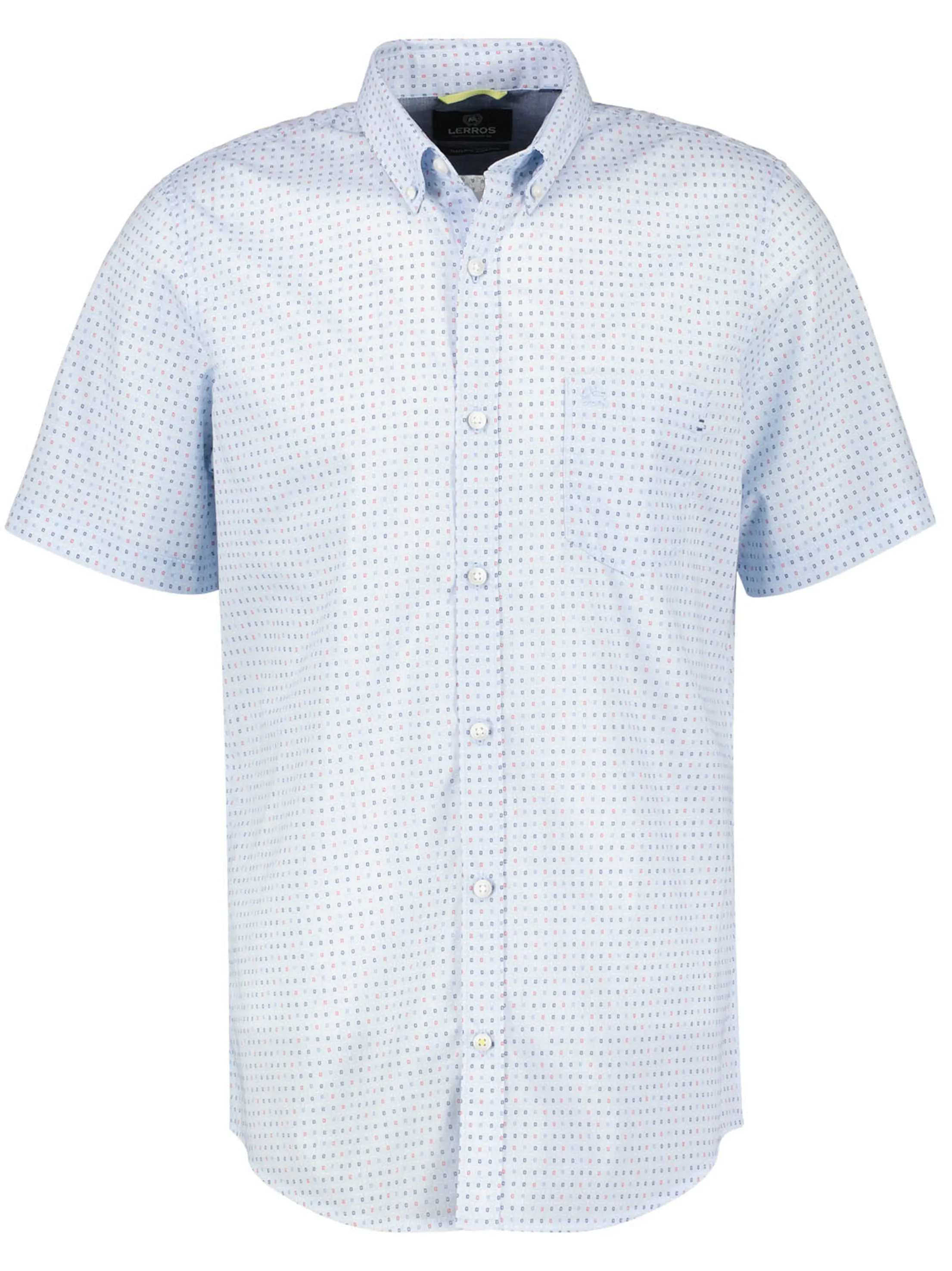 Men's Graphic Printed Dress Shirt,Light Blue