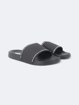 Men's Printed Slippers,Black