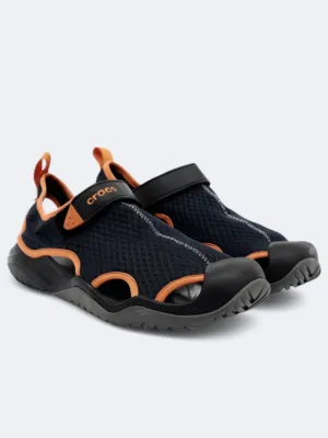 Men's Textured Slippers,Navy