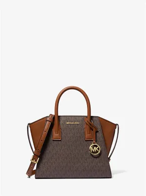 Michael Kors Avril Small Logo and Leather Satchel - Women