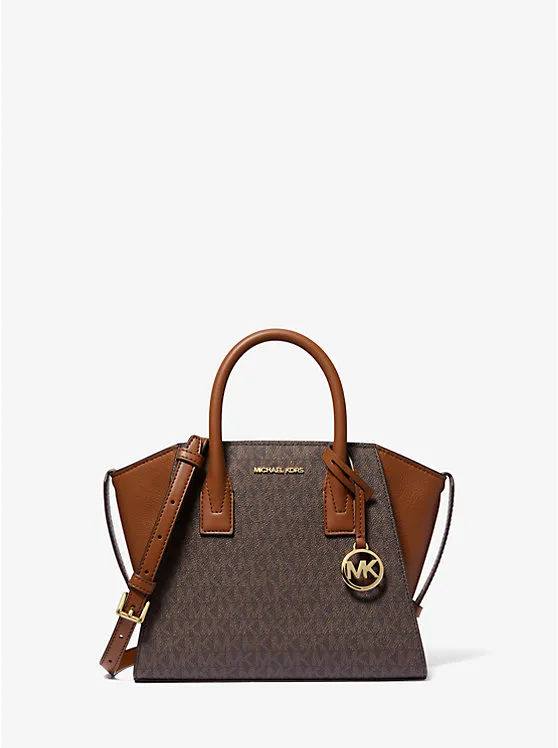 Michael Kors Avril Small Logo and Leather Satchel - Women