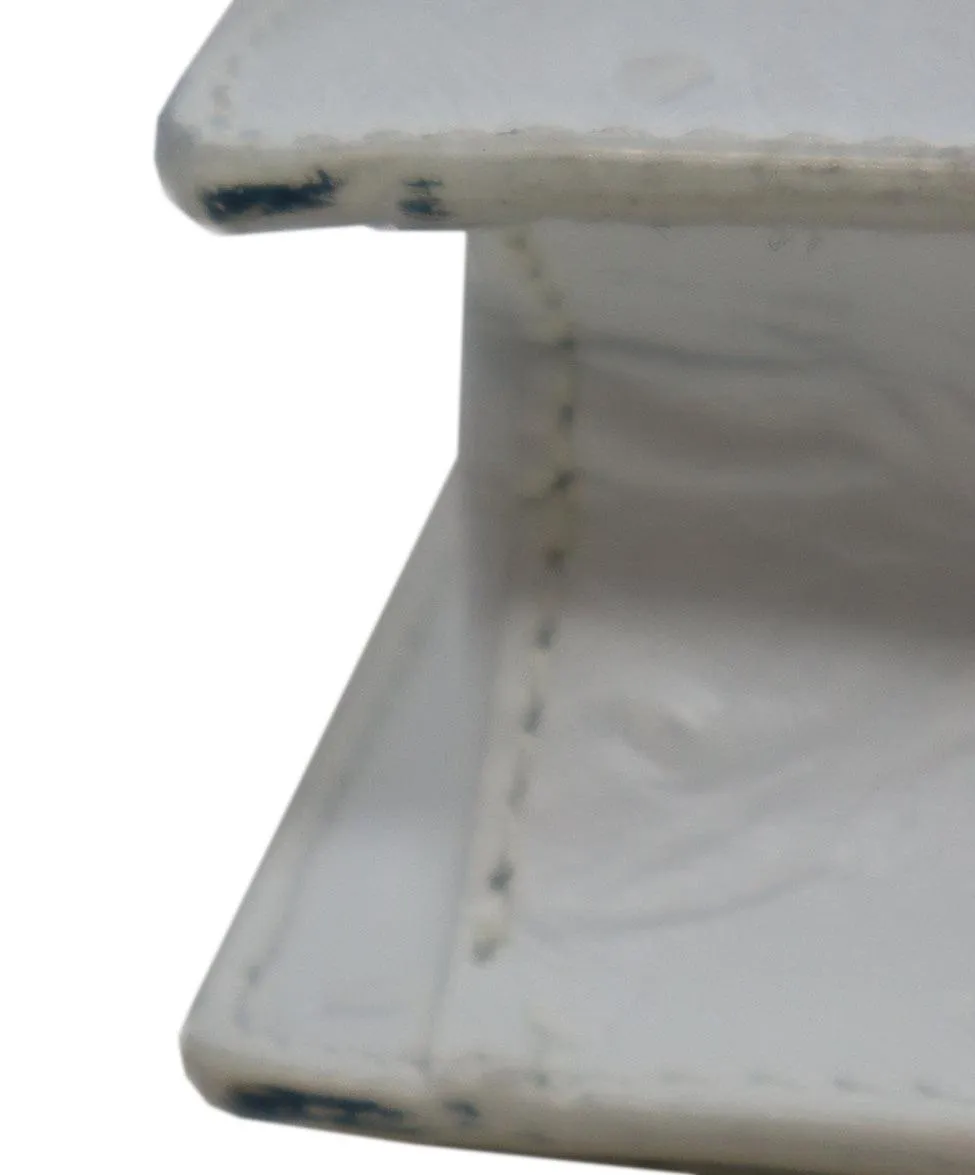 Michael Kors White Pressed Leather Shoulder Bag