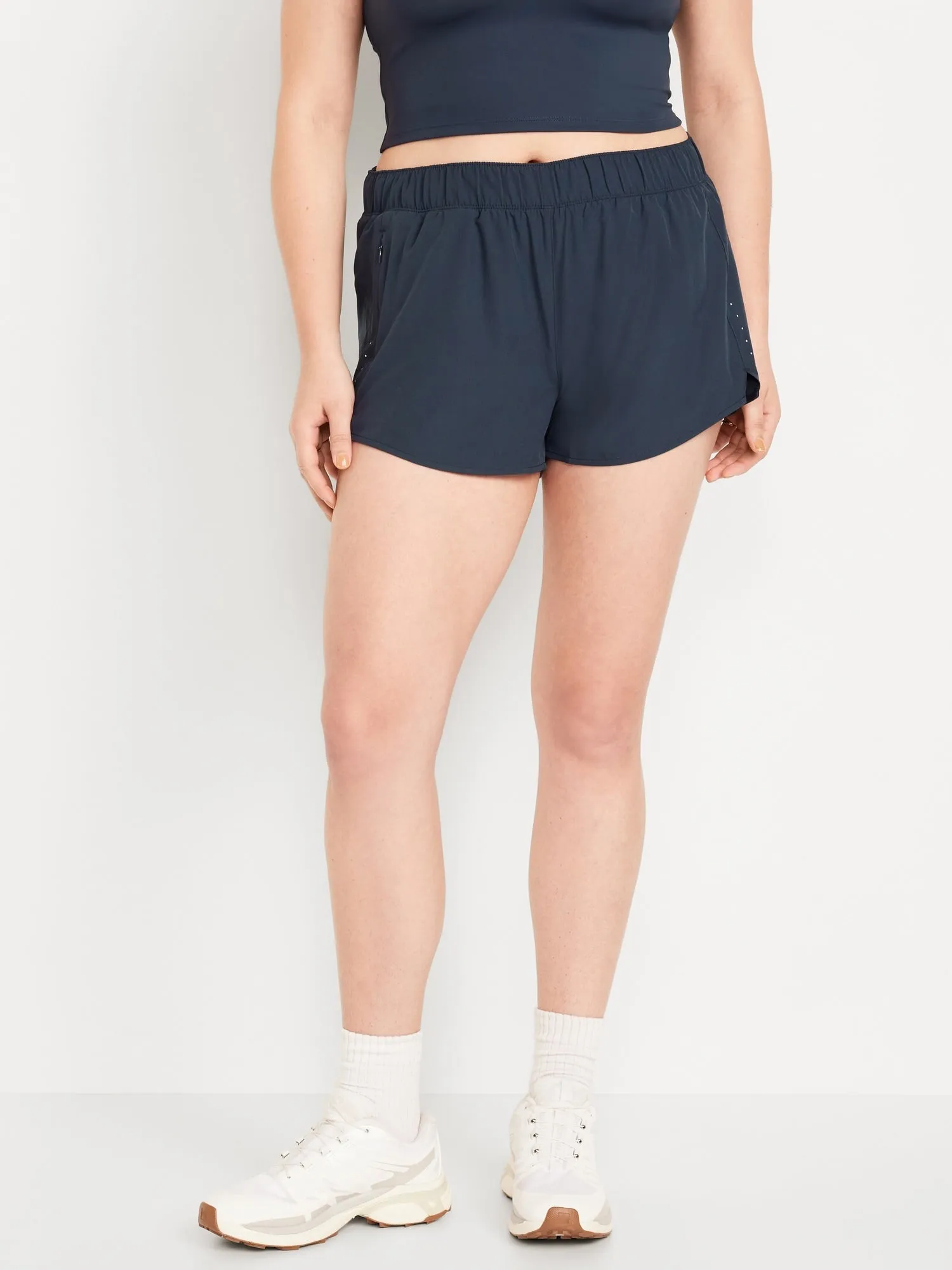 Mid-Rise StretchTech Run Shorts for Women -- 3-inch inseam