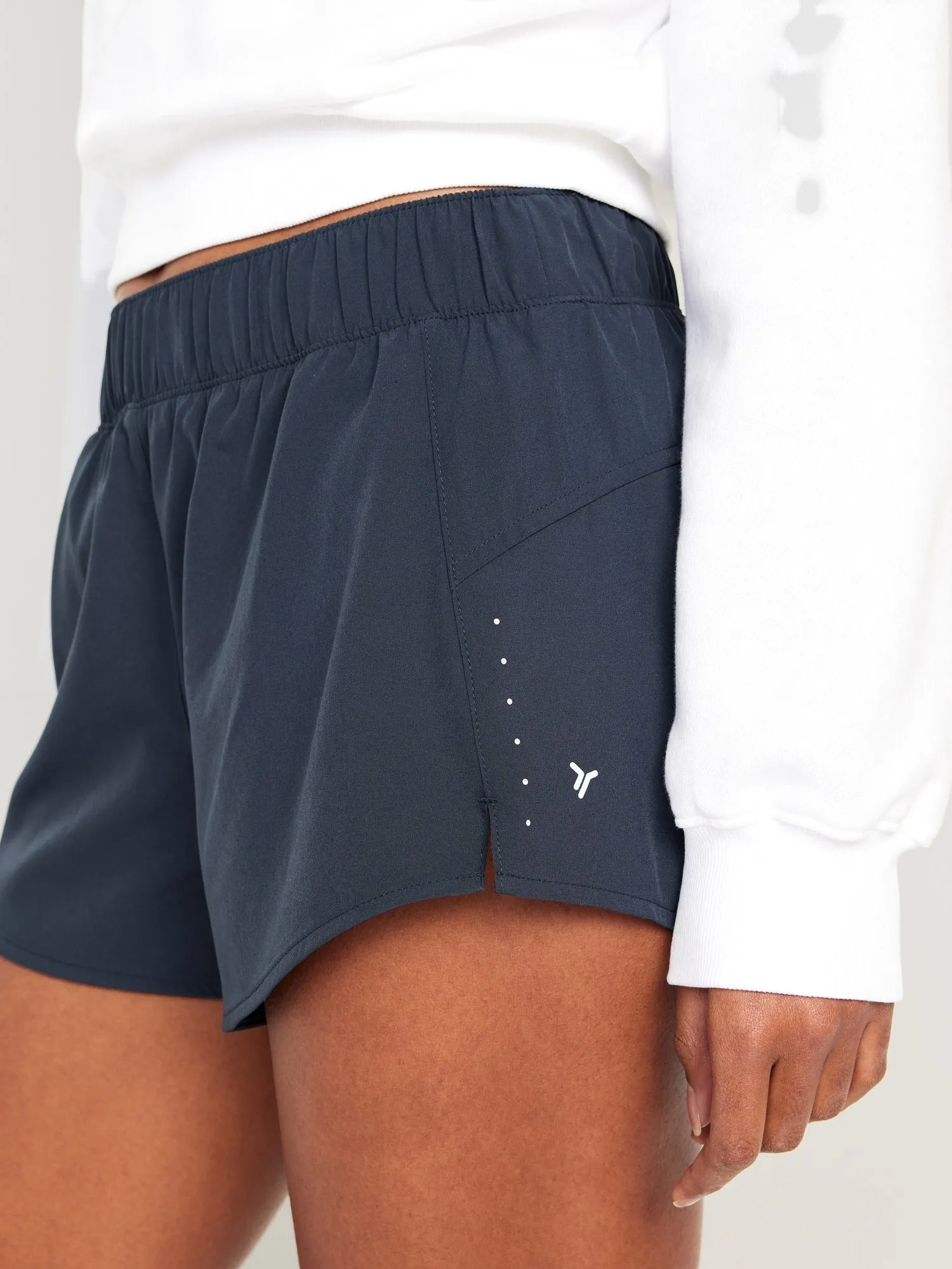 Mid-Rise StretchTech Run Shorts for Women -- 3-inch inseam