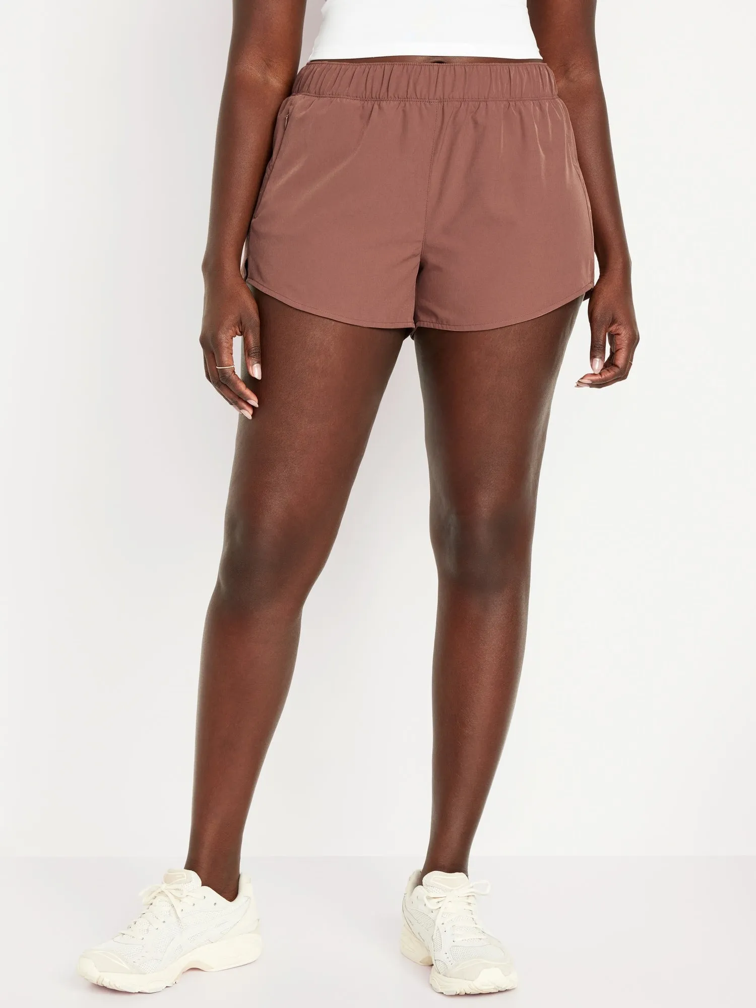 Mid-Rise StretchTech Run Shorts for Women -- 3-inch inseam