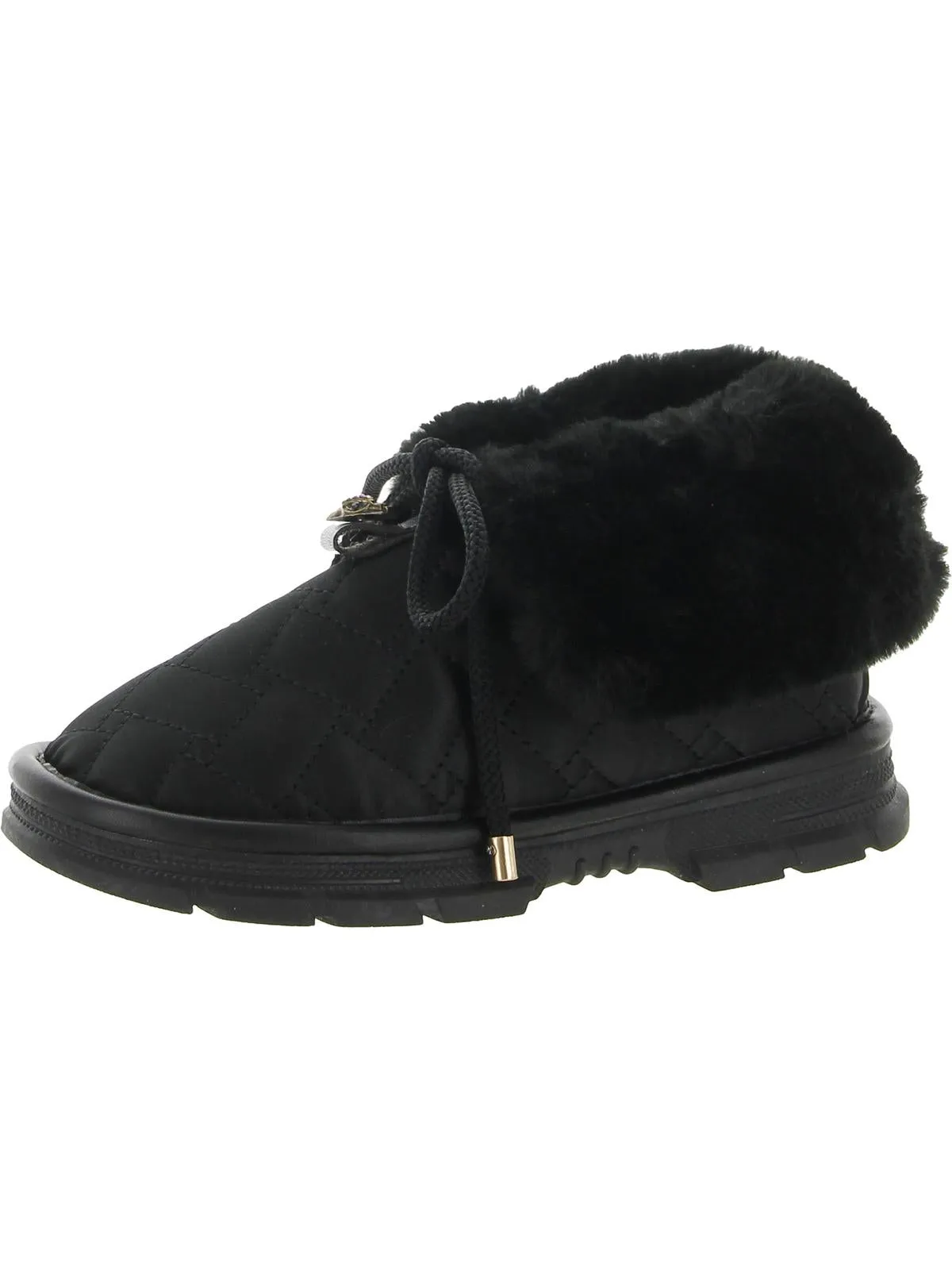 Mini Orson Girls Faux Fur Lined Cozy Ankle Boots