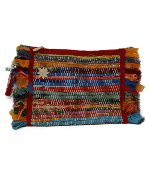 Multicolor Woven Cotton Clutch