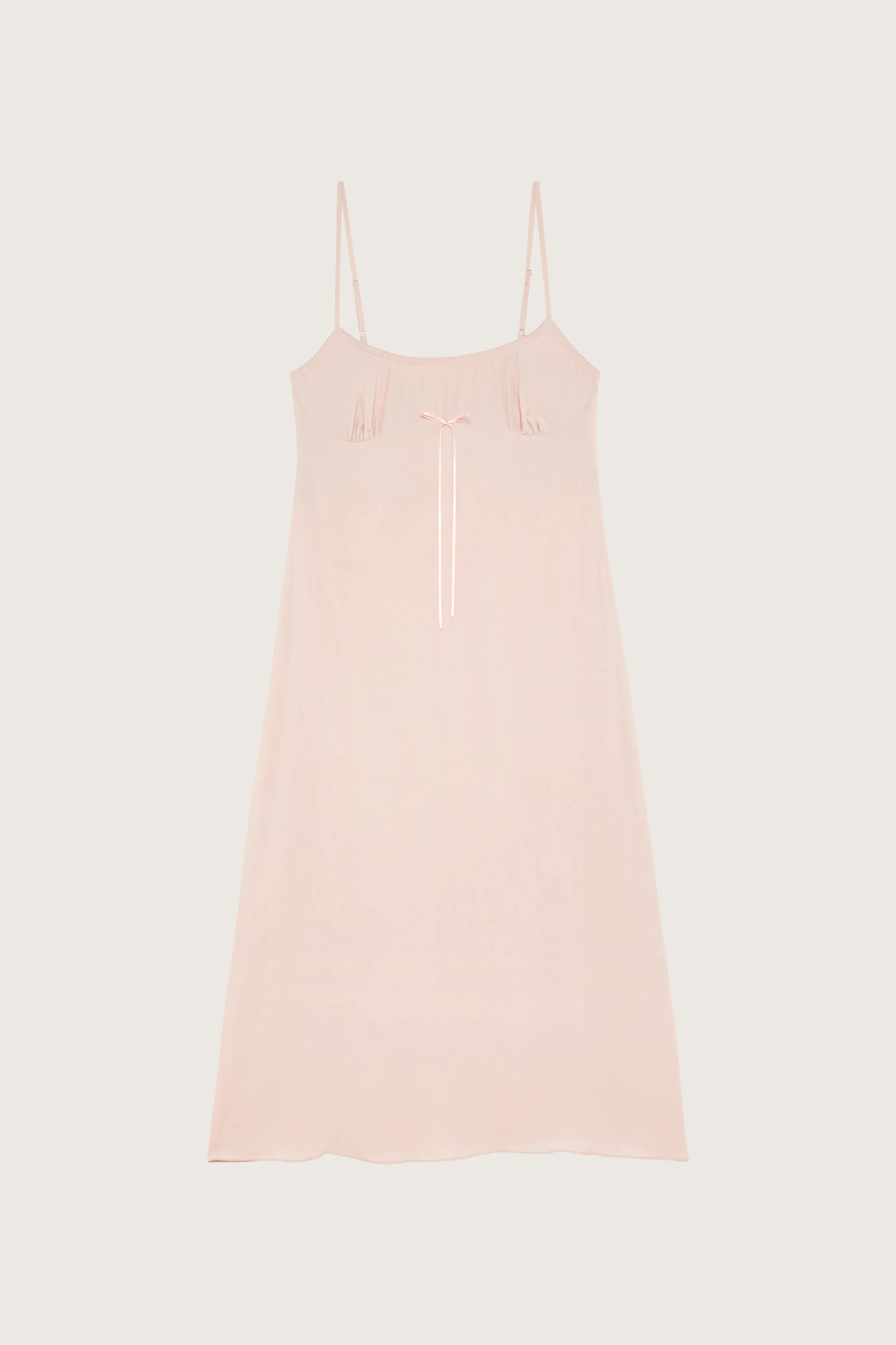 Negligee Bow Slip Dress