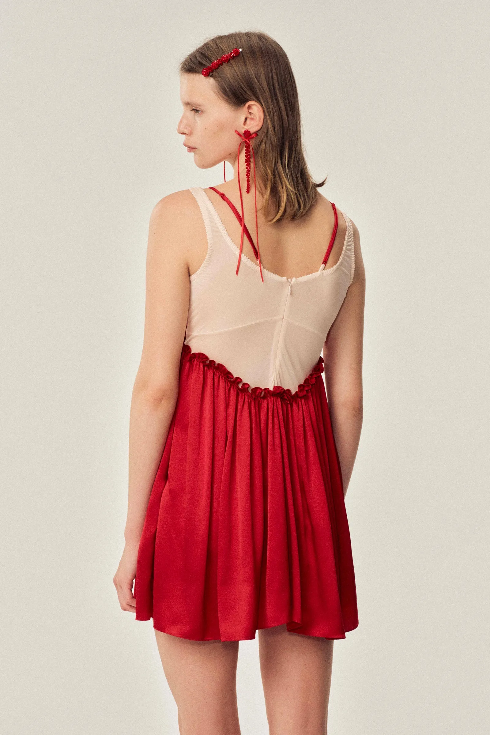 Negligee Satin Patchwork Ballet Dress