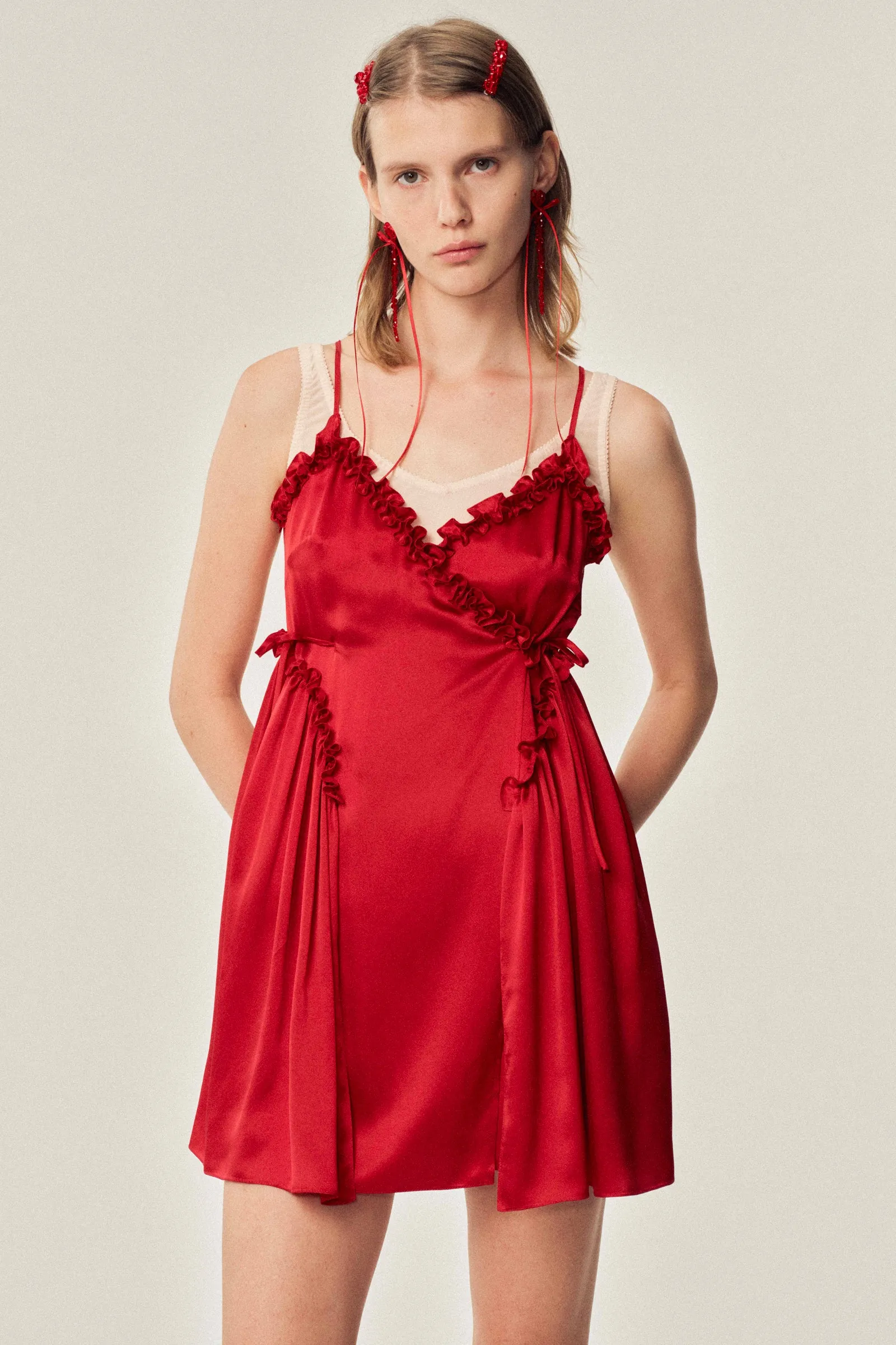 Negligee Satin Patchwork Ballet Dress