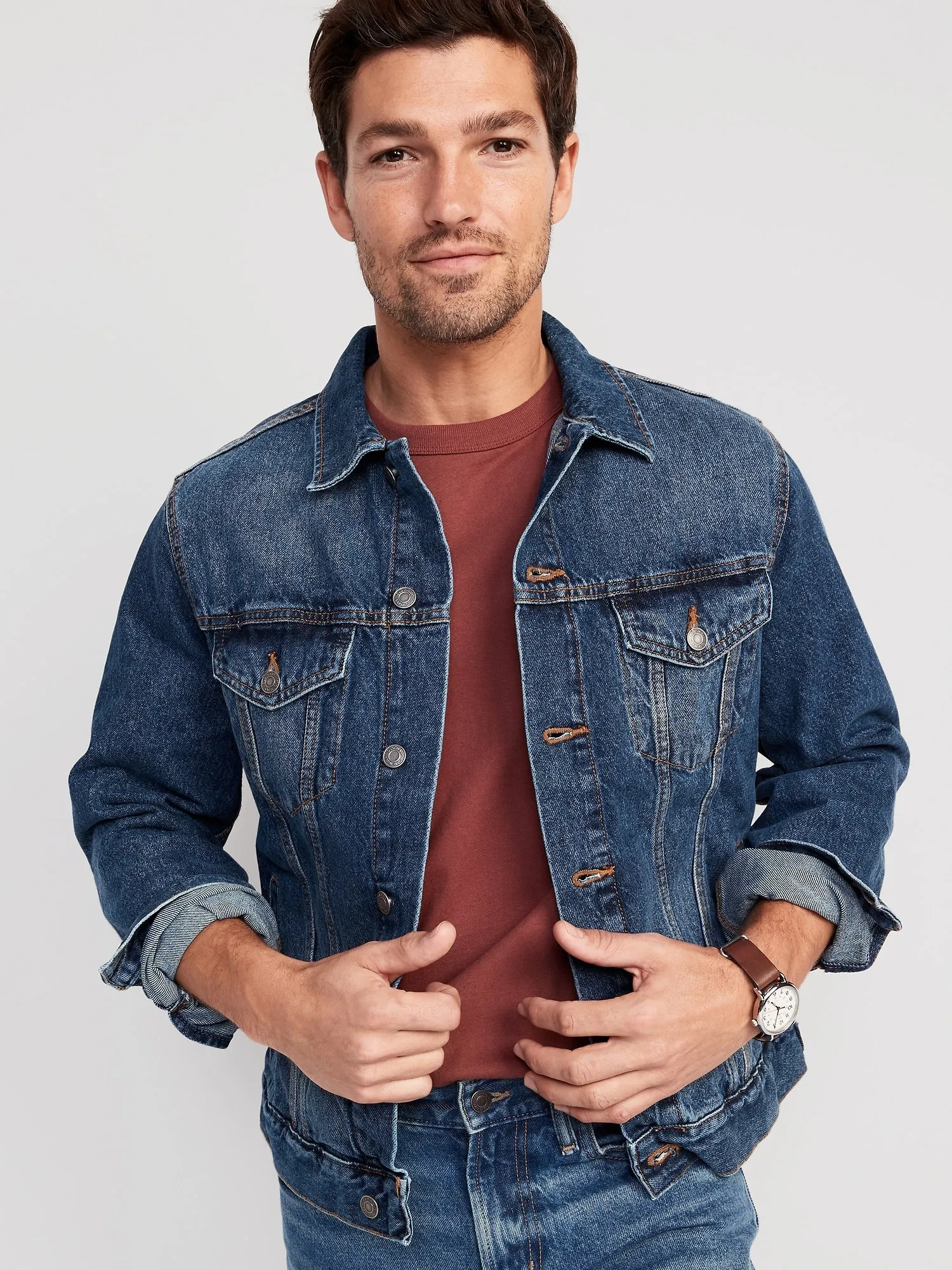 Non-Stretch Jean Jacket for Men