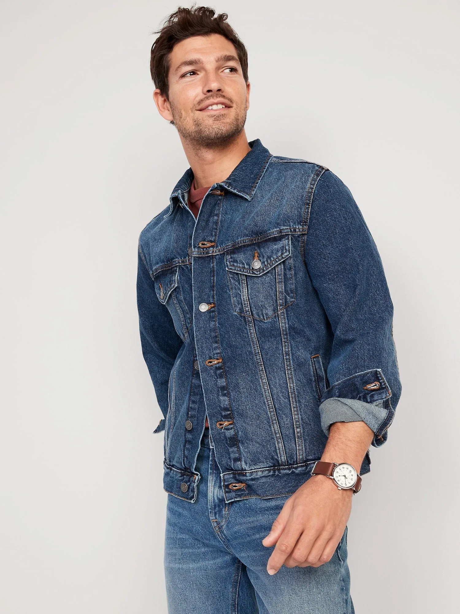 Non-Stretch Jean Jacket for Men