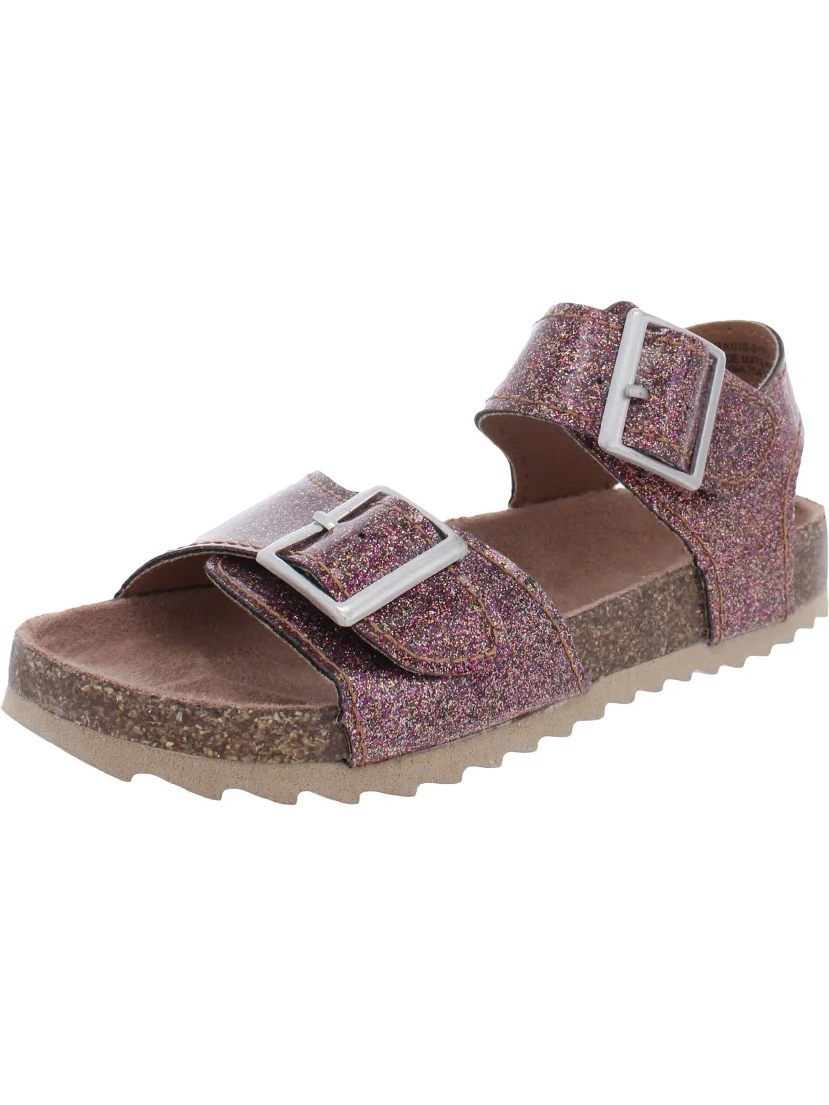 Nora Girls Metallic Cork Footbed Sandals