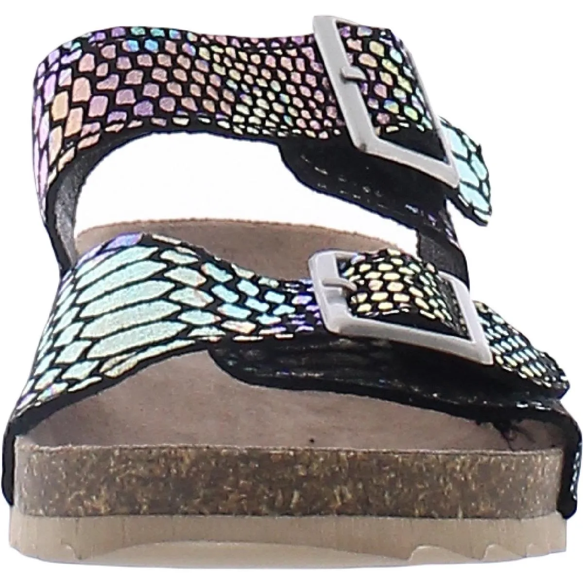 Nora Girls Metallic Cork Footbed Sandals