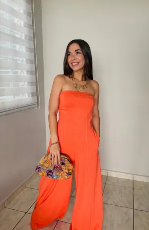 ORANGE TUBE JUMPSUIT
