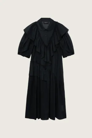 Petal Sleeve Ruffle Dress