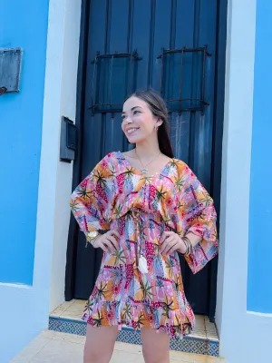 Pink Kimono Dress