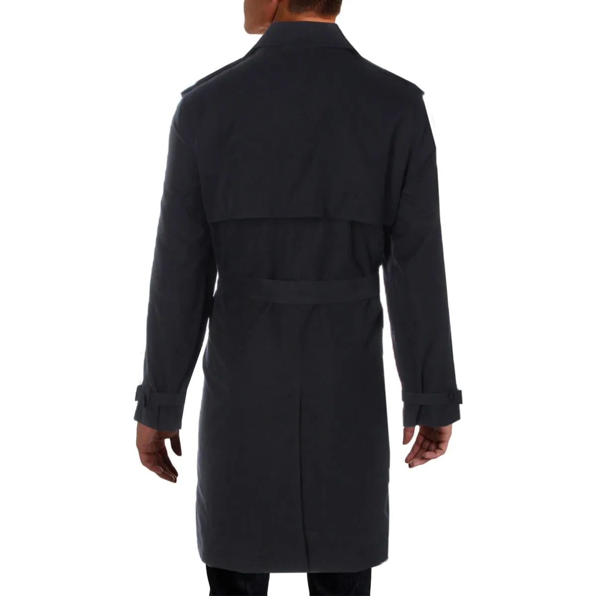 Plymouth Mens Twill Double Breasted Trench Coat