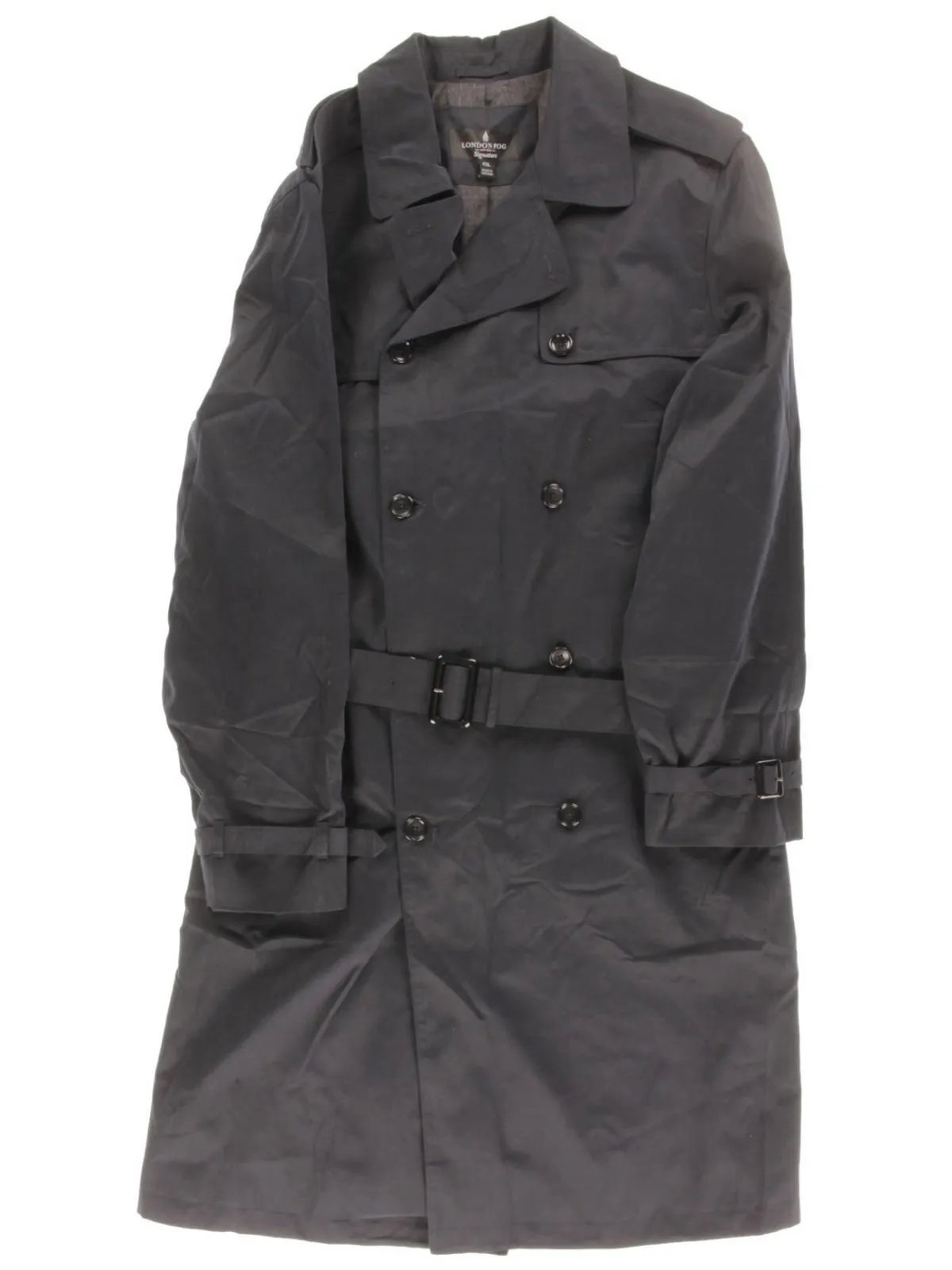 Plymouth Mens Twill Double Breasted Trench Coat