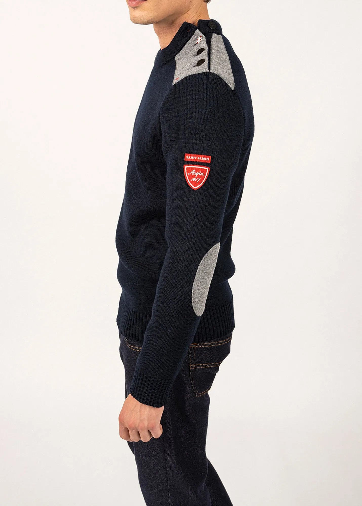 Pull marin Moraine Arpin - SAINT JAMES x ARPIN (NAVY)
