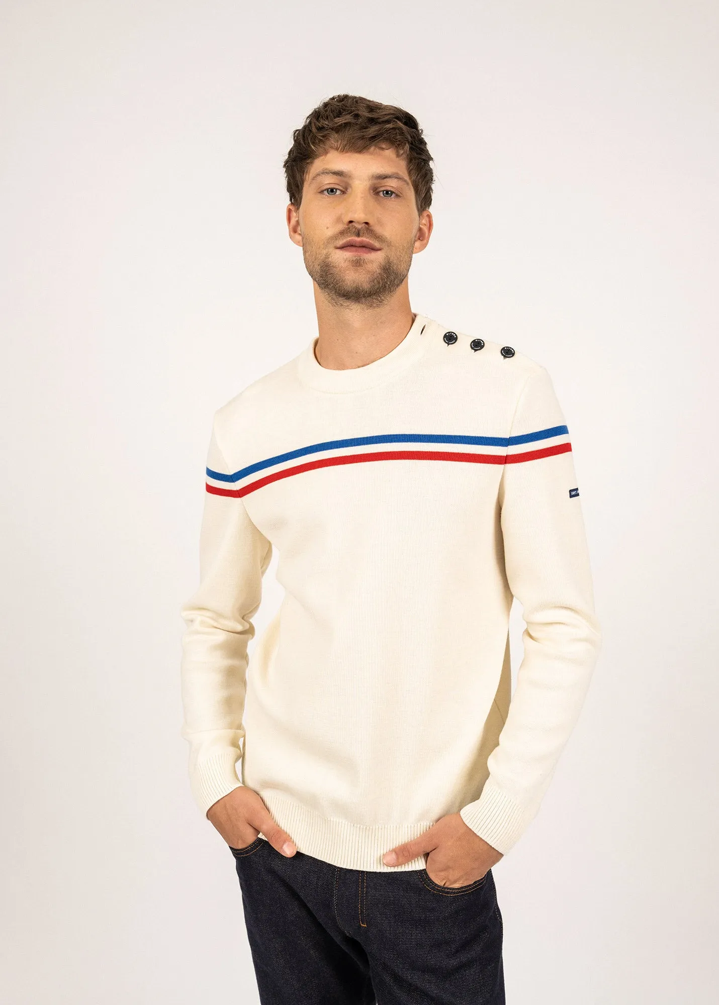Pull  rayures places Elyse - SAINT JAMES x Elyse (ECUME/TULIPE/GITANE)