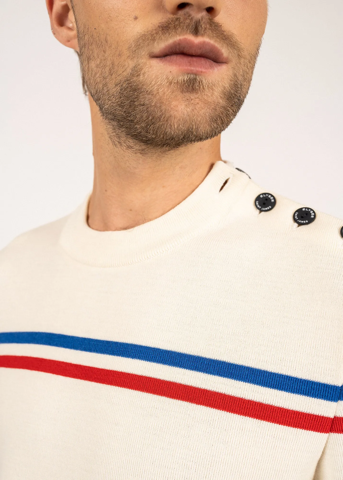 Pull  rayures places Elyse - SAINT JAMES x Elyse (ECUME/TULIPE/GITANE)