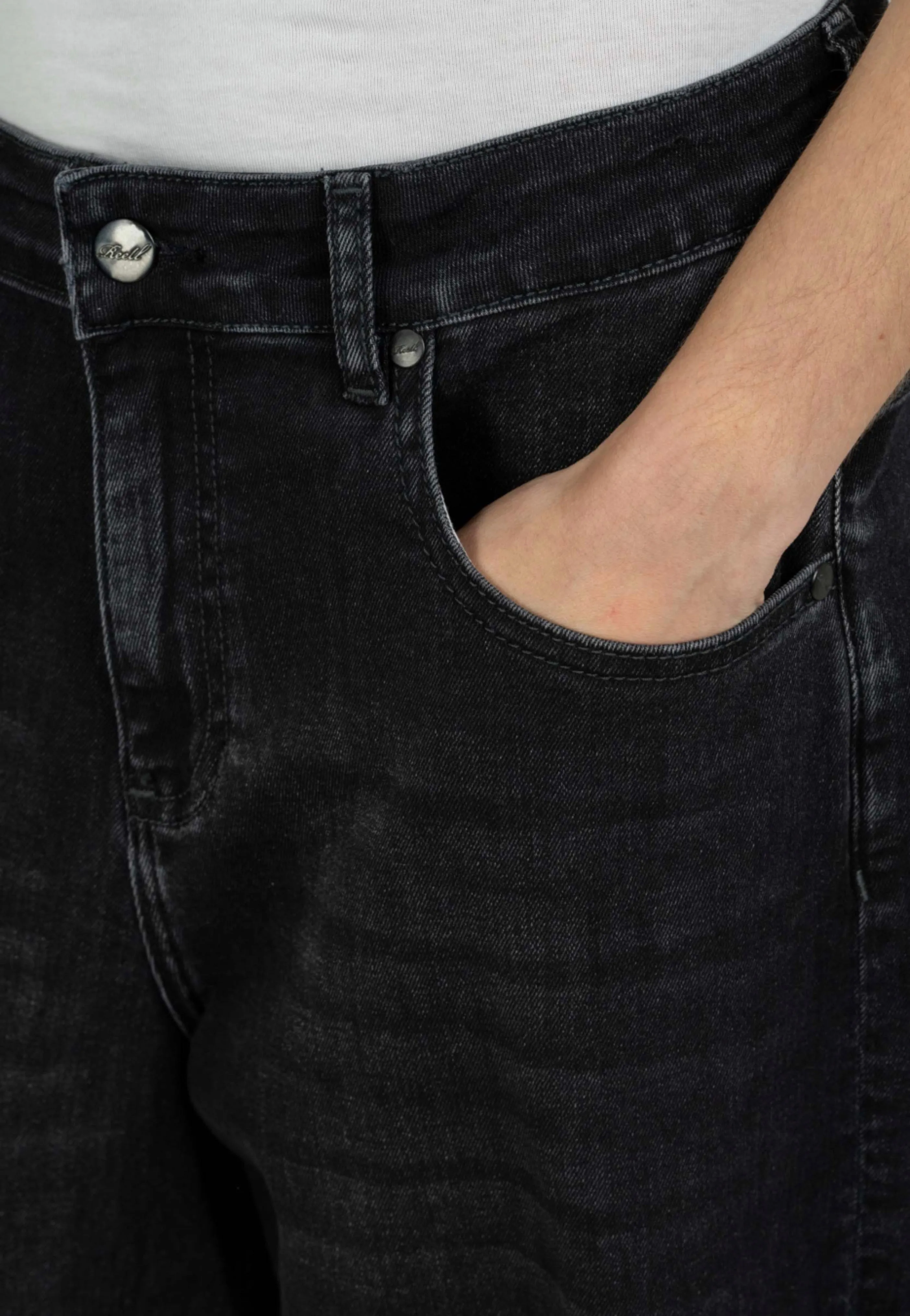 REELL - Women Chlo Baggy Black Faded - Jeans