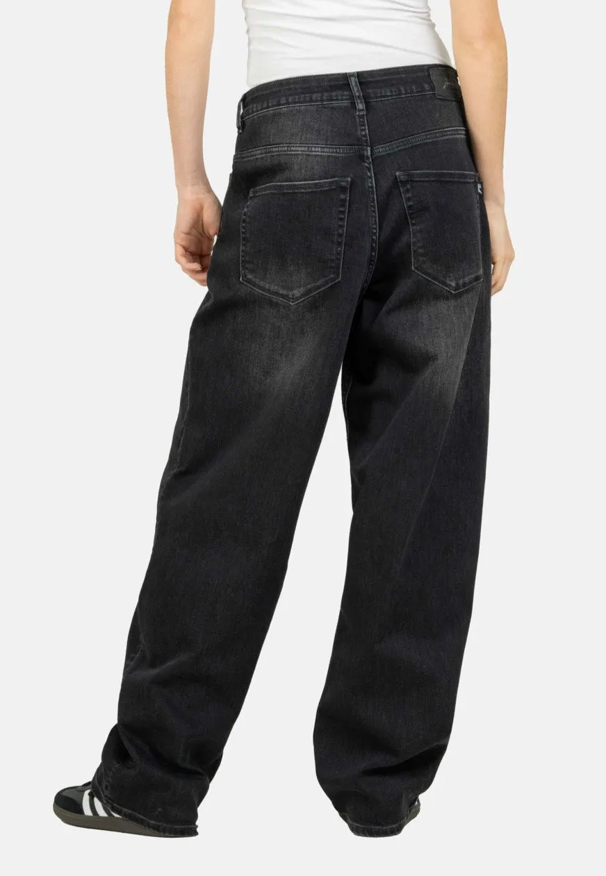 REELL - Women Chlo Baggy Black Faded - Jeans
