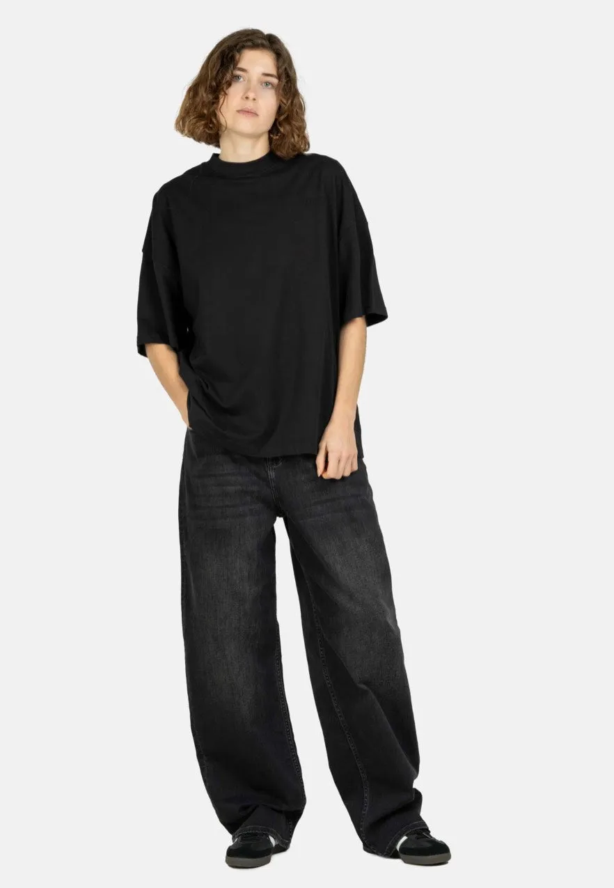 REELL - Women Chlo Baggy Black Faded - Jeans