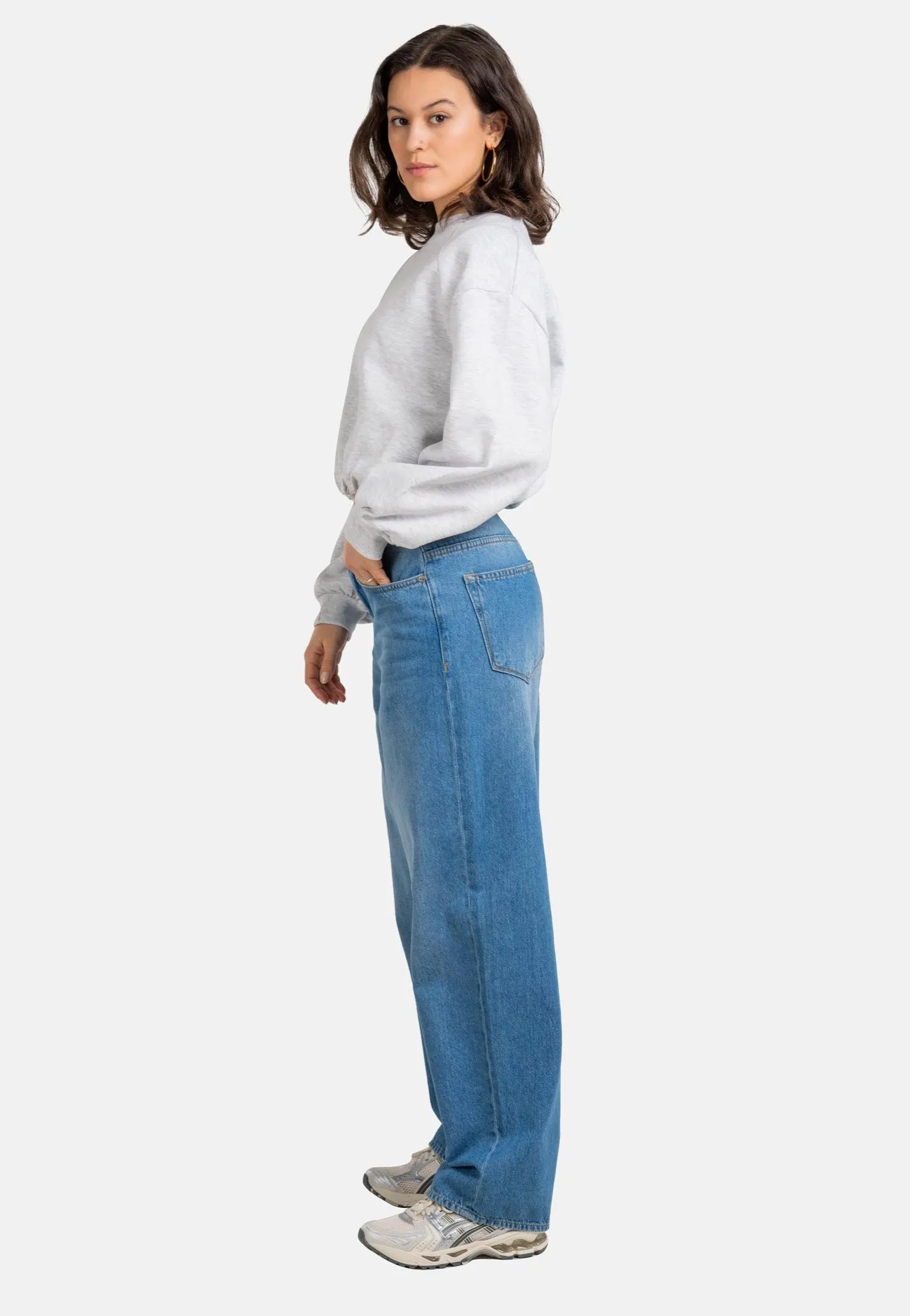 REELL - Women Chlo Baggy Sky Blue Stone - Jeans