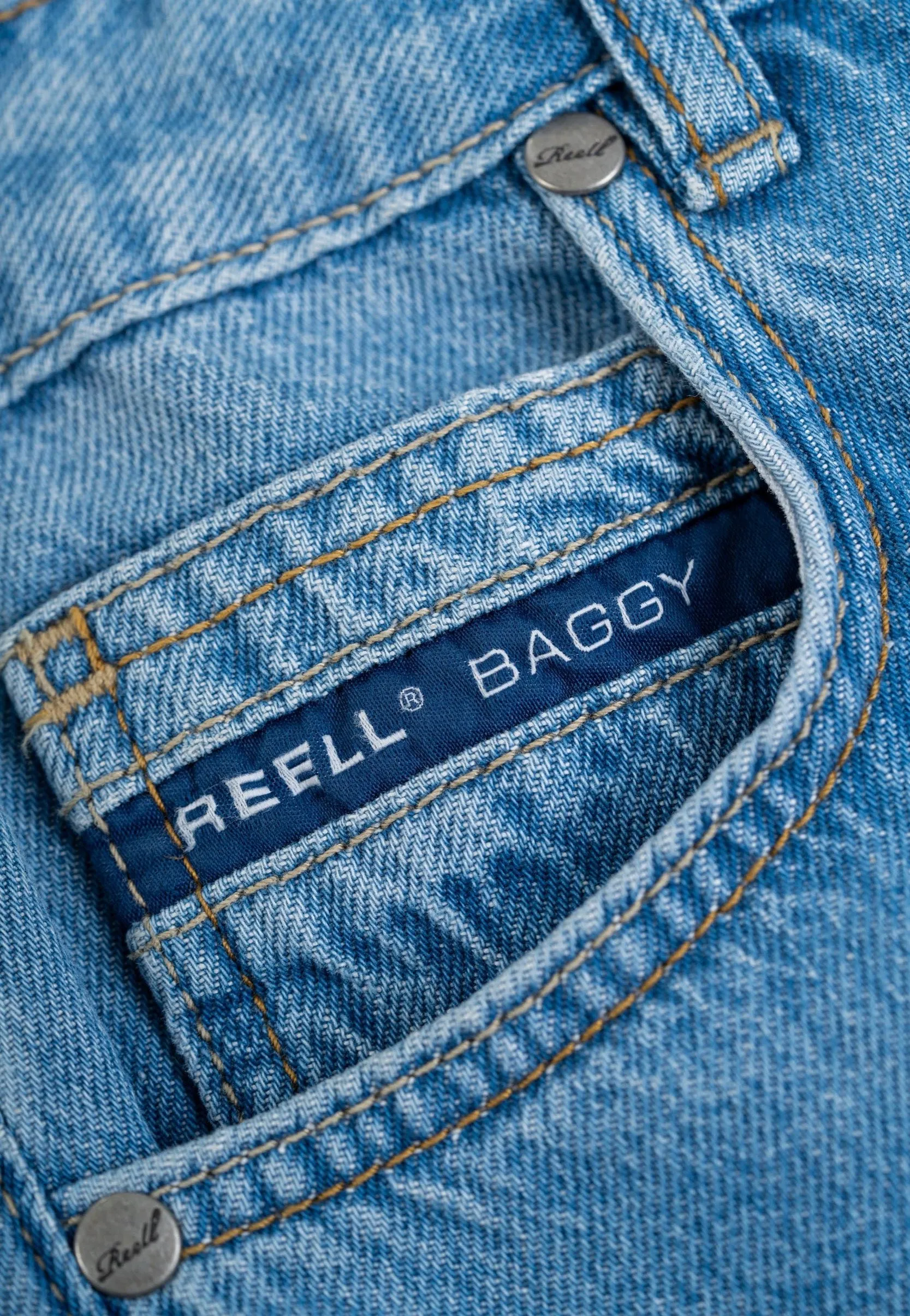 REELL - Women Chlo Baggy Sky Blue Stone - Jeans