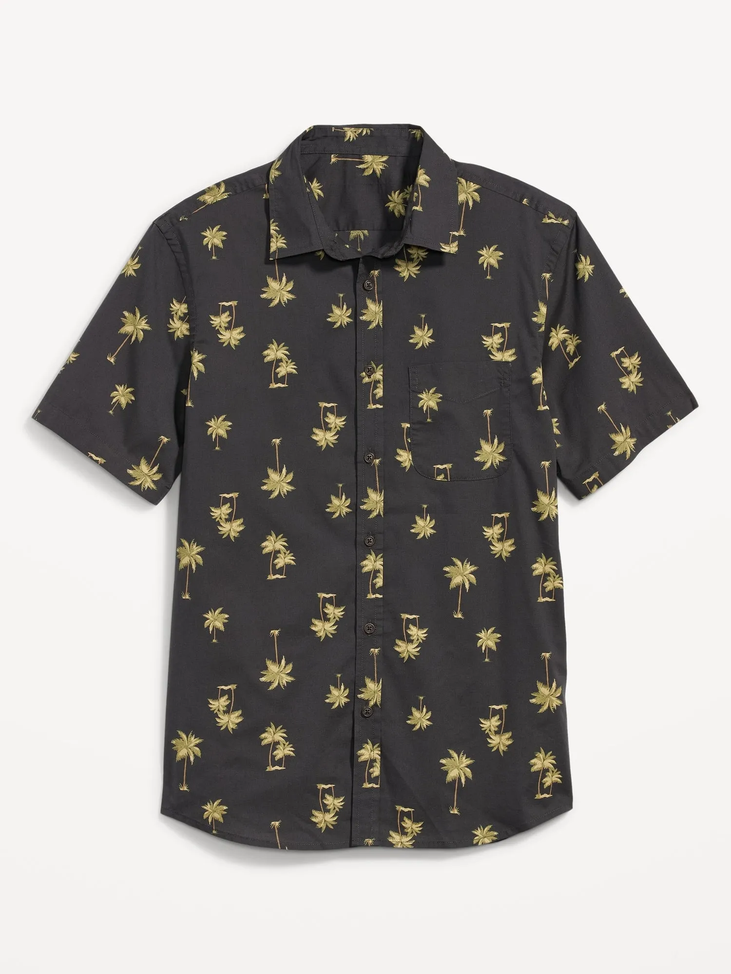 Regular Fit Built-In Flex Everyday Poplin Shirt for Men